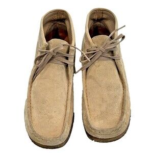 Clarks ORIGINALS Wallabee Mens 10M Maple Suede Leather Chukka Ankle Boots Crepe
